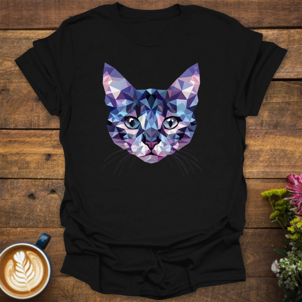 Bold Geometric Cat T-Shirt