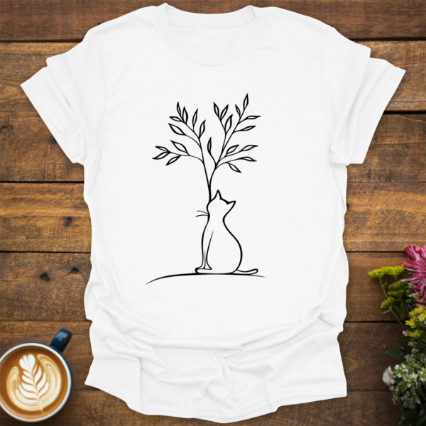 Cat Under Tree T-Shirt