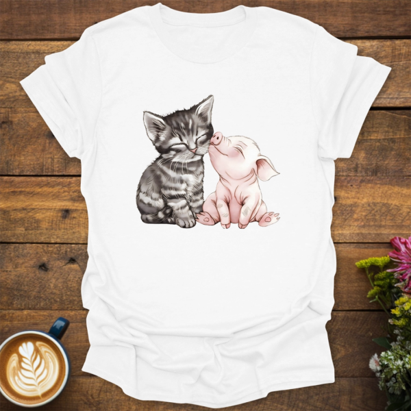 Cat and Pig T-Shirt