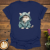 Cat in Hoodie T-Shirt