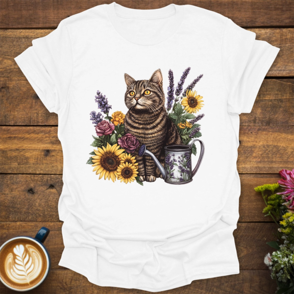 Cat Sunflower T-Shirt
