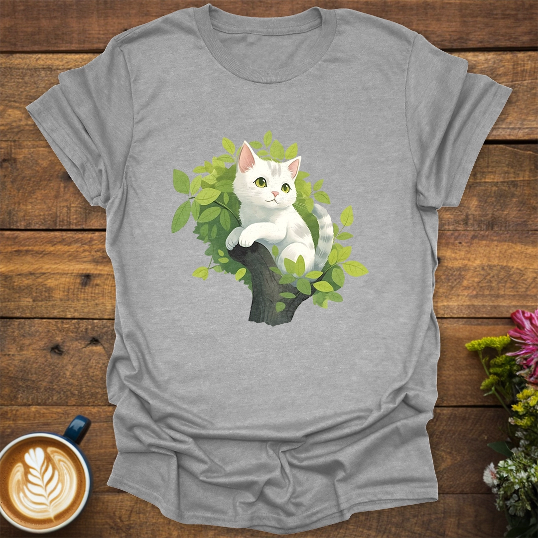 Cat in Tree T-Shirt - Image 2