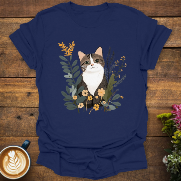 Cat Wattle Flowers T-Shirt