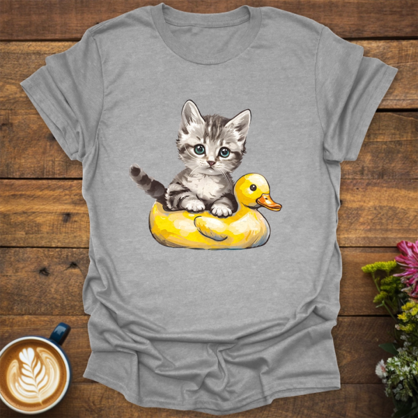 Cat on Duck T-Shirt