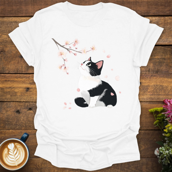 Cherry Blossom Kitty T-Shirt