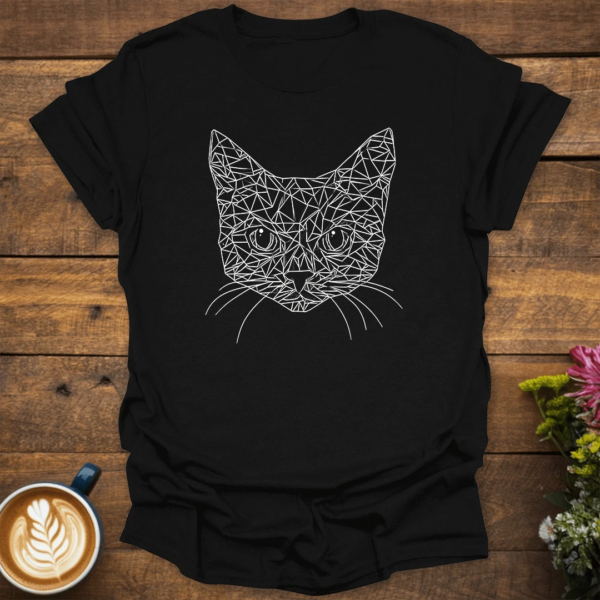 Geometric Cat T-Shirt