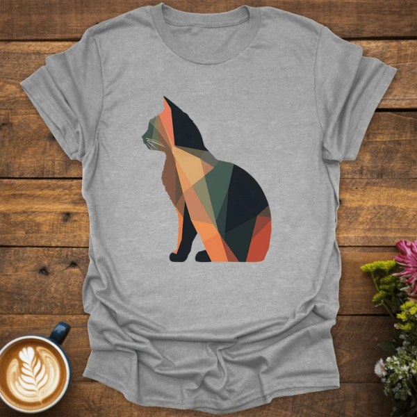 Geometric Kitty T-Shirt