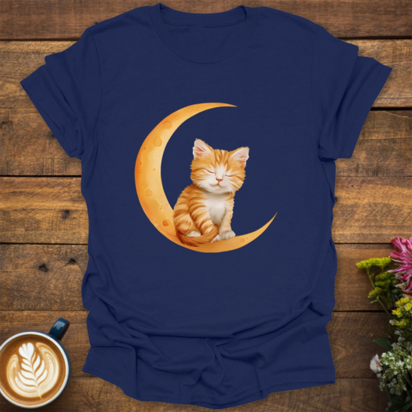 Ginger Cat Moon T-Shirt