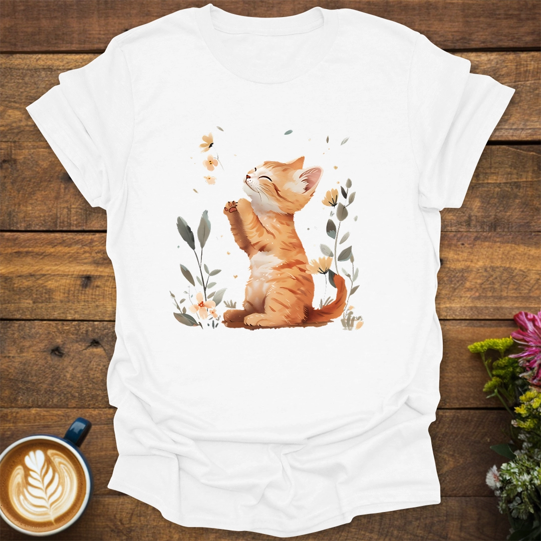 Garden Ginger Cat T-Shirt