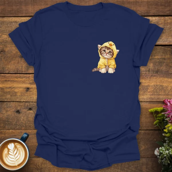 Kitten In Duck Costume Pocket T-Shirt