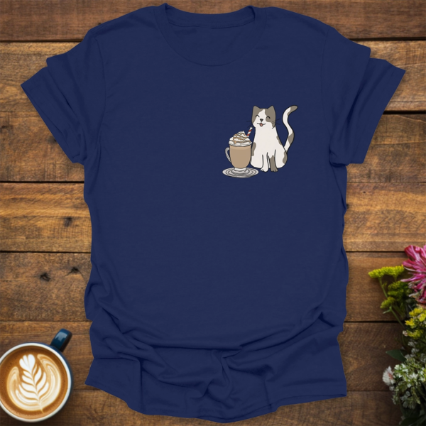 Milkshake Cat Pocket T-Shirt