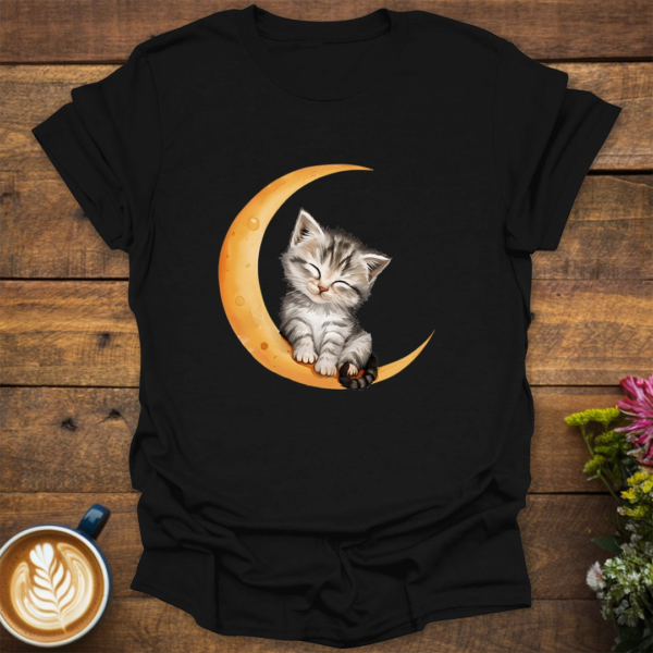 Tabby Cat Moon T-Shirt
